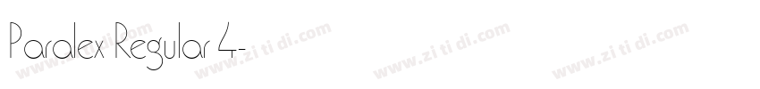 Paralex Regular 4字体转换